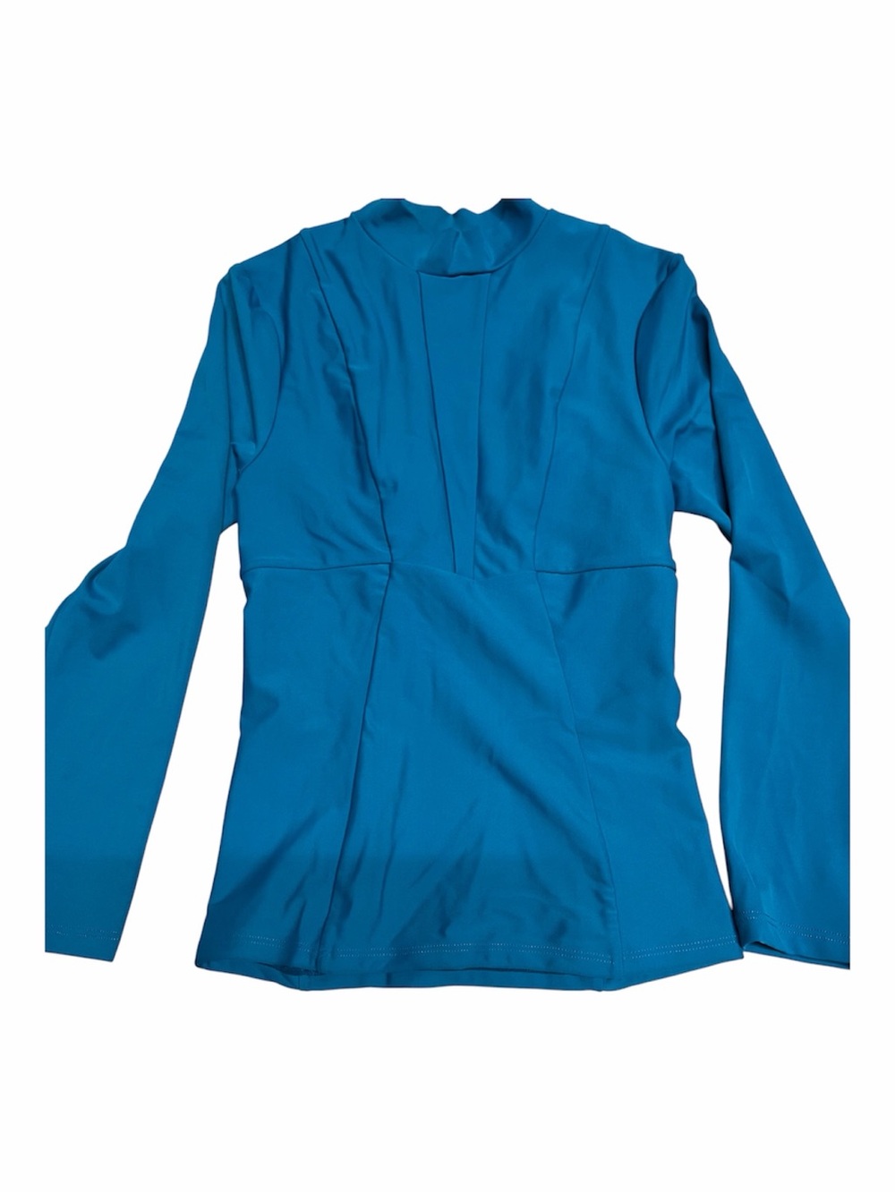 NEW Mikoh “Lowers” Women’s Long Sleeve Rash Guard Swim Shirt in teal XS